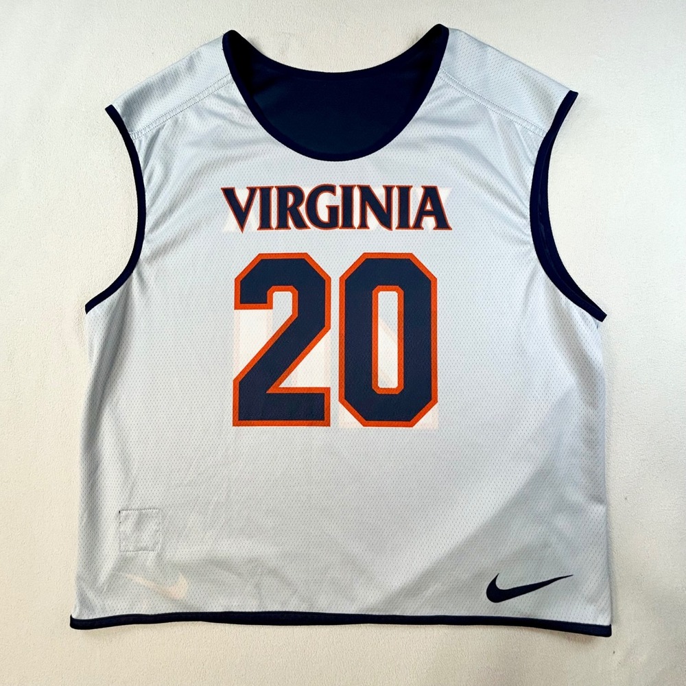 VIRGINIA CAVALIERS #20 Reversible Lacrosse Practice Jersey NIKE Mens Large UVA